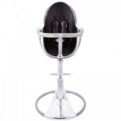 Black - Стульчик для кормления Bloom  Fresco Chrome SILVER